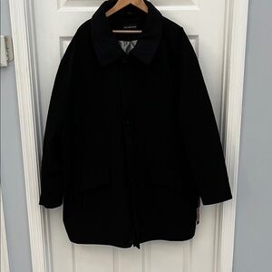 Classic Black Men's Trench Coat